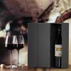 Wine Gift Boxes 12.8 x 3.8 x 3.8 in,Bottle Gifts Boxes For Liquor Presents,For Wines and Champagne,Magnetic Collapsible Gift Box Wine Bottle Gifts Packaging for Weddings,Anniversaries, Parties (Black/5PCS) view 4