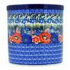 Polmedia Polish Pottery Utensil Jar UNIKAT - Touch Of Beauty Pattern Handmade in Boleslawiec Poland by Ceramika Artystyczna + Certificate of Authenticity view 1