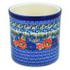 Polmedia Polish Pottery Utensil Jar UNIKAT - Touch Of Beauty Pattern Handmade in Boleslawiec Poland by Ceramika Artystyczna + Certificate of Authenticity view 2