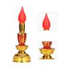 Buddhist Decor, Candle Lamp Chinese Style Traditional Retro for Office for Home for Meditation(Double Bright Electric Candle) view 2