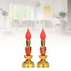 Buddhist Decor, Candle Lamp Chinese Style Traditional Retro for Office for Home for Meditation(Double Bright Electric Candle) view 3