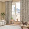 ILUOGUDU Geometric Blackout Window Curtains 1 Panel Bohemian Style Jacquard Darkening Curtains Rod Pocket Window Drapes for Living Room Bedroom (55" W x 72" L Cream) view 3