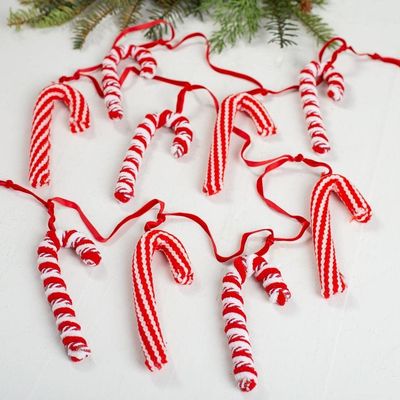 Artificial Candy Cane Christmas Garland for Holiday Decorating and Displays by Factory Direct Craft (60" L)