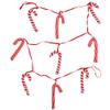Artificial Candy Cane Christmas Garland for Holiday Decorating and Displays by Factory Direct Craft (60" L) view 3