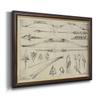 Renditions Gallery Canvas Wall Art Black Walnut Frame Paintings Vintage Hunting Tools Schematic Modern Canvas Wall Hanging for Bedroom Dining Living Room Office Home Kitchen Artwork - 16"x20" view 2