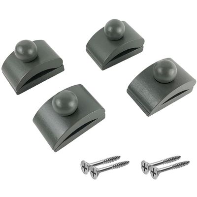 Classy Clamps Wooden Quilt Wall Hangers - 4 Large Clips (Grey) and Screws for Wall Hangings - Tapestry Hangers/Quilt Hangers for Wall hangings - Quilt Clips/Wall Clips for Hanging/Quilt Rack