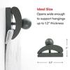 Classy Clamps Wooden Quilt Wall Hangers - 4 Large Clips (Grey) and Screws for Wall Hangings - Tapestry Hangers/Quilt Hangers for Wall hangings - Quilt Clips/Wall Clips for Hanging/Quilt Rack view 3