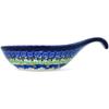 Polmedia Polish Pottery Condiment Dish UNIKAT - My Garden Window Pattern Handmade in Boleslawiec Poland by Ceramika Artystyczna + Certificate of Authenticity view 3