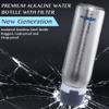 Level Up Way 25 Ounce Premium Stainless Steel Water Bottle with Filter  BPA Free - Travel Essentials - Alkaline Water Filter pH 9+ (Black) view 3
