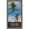 wallsthatspeak 6x16 Brown American Barn Picture Frame for Puzzles Posters Photos or Artwork view 1