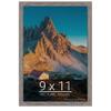wallsthatspeak 9x11 Gray Barnwood Picture Frame for Puzzles Posters Photos or Artwork view 1