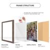 wallsthatspeak 19x21 Brown American Barn Picture Frame for Puzzles Posters Photos or Artwork view 4