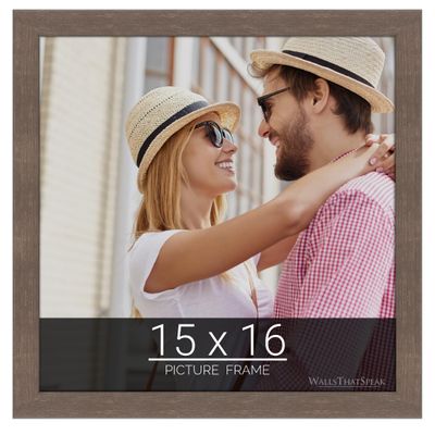 wallsthatspeak 15x16 Brown American Barn Picture Frame for Puzzles Posters Photos or Artwork