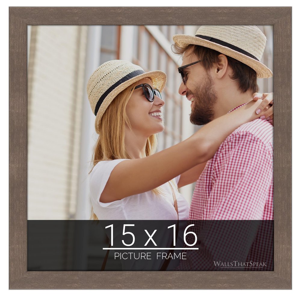 wallsthatspeak 15x16 Brown American Barn Picture Frame for Puzzles Posters Photos or Artwork