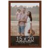 wallsthatspeak 15x20 Dark Walnut Rustic Pine Picture Frame for Puzzles Posters Photos or Artwork view 1