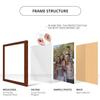wallsthatspeak 15x20 Dark Walnut Rustic Pine Picture Frame for Puzzles Posters Photos or Artwork view 4