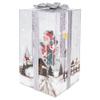Northlight Lighted and Musical Santa Claus Snowing Gift Box Christmas Decoration, 12", Red view 3
