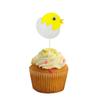 48 pcs Decorations Chick Cuake Adorable Toppers Easter Birthday Pick Decoration Shower Food Party Dessert Decor for Cake Baby Girl/Chicken Supplies Picks view 3