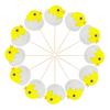 48 pcs Decorations Chick Cuake Adorable Toppers Easter Birthday Pick Decoration Shower Food Party Dessert Decor for Cake Baby Girl/Chicken Supplies Picks view 4