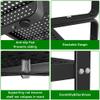 Expandable Kitchen Cabinet Shelf Organizer Rack Heavy Duty Metal Spice Rack Stackable Kitchen Counter Storage Shelf for Kitchen Cabinet Pantry Bathroom (Black - 16.5"-27" L x 10.2" W x 9.6" H - 2Pack) view 4