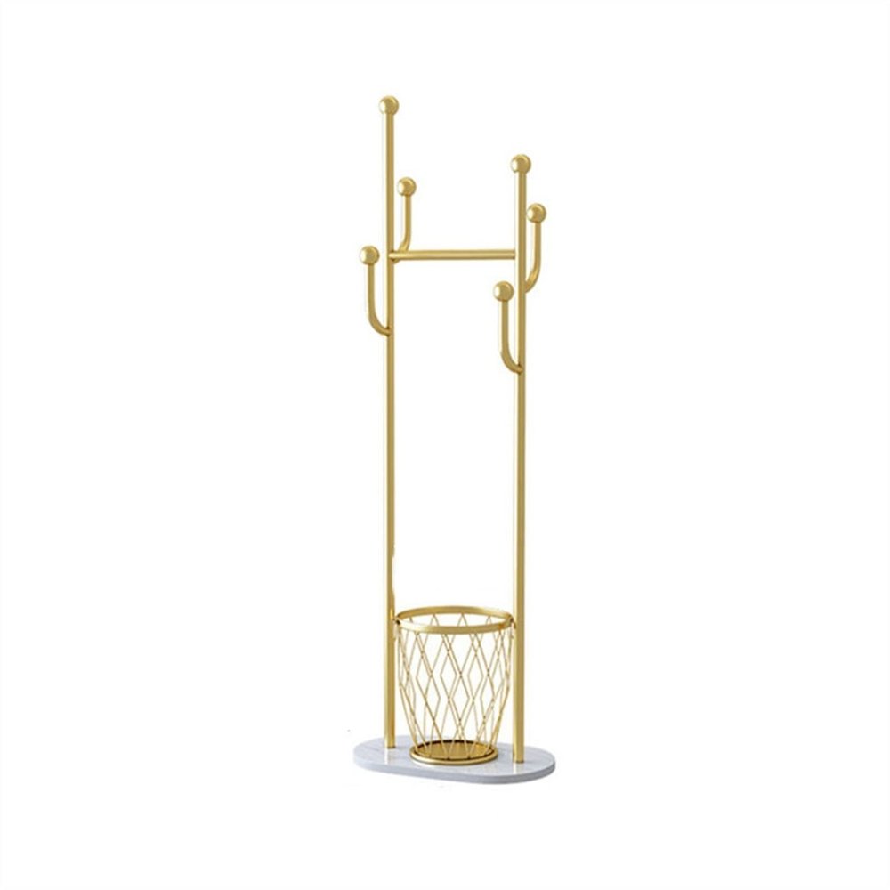 Coat Rack Freestanding Coat Rack Freestanding Hat Rack with Clothes Basket, Home Rod Hanger Bedroom Living Room Standing Coat Stand Hallway/Entrance Hanger Brackets