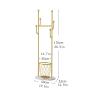 Coat Rack Freestanding Coat Rack Freestanding Hat Rack with Clothes Basket, Home Rod Hanger Bedroom Living Room Standing Coat Stand Hallway/Entrance Hanger Brackets view 2
