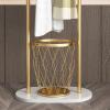 Coat Rack Freestanding Coat Rack Freestanding Hat Rack with Clothes Basket, Home Rod Hanger Bedroom Living Room Standing Coat Stand Hallway/Entrance Hanger Brackets view 4