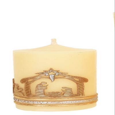A&C Quinceaeras and More Velas decorativas con cruz de repujado candle with cross Cirio Belen