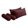 Prolinemax Style V2 Twin Size Velvet Knife Edge Indoor Daybed Bolster Pillow Cushion Fitted Sheet |Cover ONLY| AD368 view 3