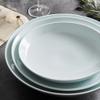 Dessert Dishes Plates Serving Plate Serving Dish Cold Dishes 10-14 Inch Hat Soup Plate Deep Plate Open Bowl Cold Dish Plate Dessert Plate (Color : Brass, Size : 10 inch) view 4