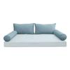Cover ONLY Model V2 Twin Velvet Same Pipe Indoor Daybed Cushion Bolster - AD355 view 2