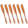 Framendino, 6 Pack Wooden Butter Spreaders Super Handy Peanut and Jelly Spreader Brown view 1