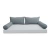 Cover ONLY Model V2 Twin Velvet Same Pipe Indoor Daybed Cushion Bolster - AD347 view 2