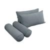 Cover ONLY Model V2 Twin Velvet Same Pipe Indoor Daybed Cushion Bolster - AD347 view 3