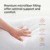 Acanva Cooling Bed Pillows for Sleeping, Luxury Hotel Quality 3D Microfiber Filling with Breathable Cover for Side Back and Stomach Sleepers, Reduces Neck Pain,King (Pack of 4), Black view 3