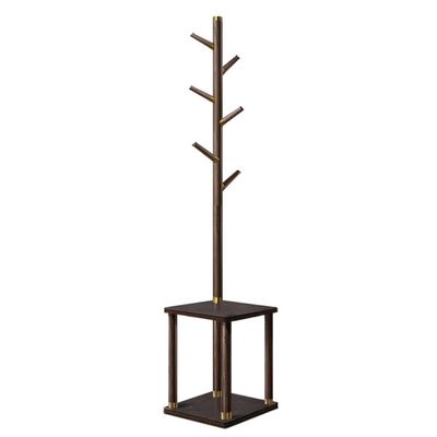 Coat Rack Freestanding Floor-Standing Coat Rack Creative Single-Pole Vertical Coat Rack Living Room Bedroom Heavy-Duty with Bench Coat Rack Hallway/Entrance Hanger Brackets (Size : Medium)