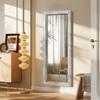 AAZZKANG Wall Mirror Full Length Rustic Wood Framed Floor Mirrors 58"x24" Rectangle Large Full Body for Bedroom Living Room Entryway Dressing Room White view 3