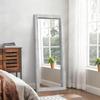 AAZZKANG Wall Mirror Full Length Rustic Wood Framed Floor Mirrors 58"x24" Rectangle Large Full Body for Bedroom Living Room Entryway Dressing Room White view 4