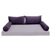 Prolinemax Style V2 Twin Size Velvet Pipe Trim Indoor Daybed Bolster Pillow Cushion Fitted Sheet |Cover ONLY| AD339 view 1