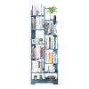 KIZQYN Bookcase Wooden Storage Racks, Display Racks, Blue Bookshelf Unit with Children Storage Cube, Bedroom, Living Room Bookshelf view 1