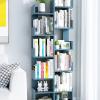 KIZQYN Bookcase Wooden Storage Racks, Display Racks, Blue Bookshelf Unit with Children Storage Cube, Bedroom, Living Room Bookshelf view 2