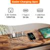 SUPERJARE 70 Inch Console Table with Outlet, Sofa Table with Charging Station, Narrow Entryway Table, Skinny Hallway Table, for Living Room, Rustic Brown view 4