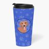Caroline's Treasures WDK1039TBL215 Dachshund Red #1 Stainless Steel 16 oz Tumbler, Blue Insulated Tumbler with Lid, Cute Travel Cup for Coffee, Cocktails, Gift Men, Dad, Women, Mother view 2