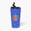 Caroline's Treasures WDK1039TBL215 Dachshund Red #1 Stainless Steel 16 oz Tumbler, Blue Insulated Tumbler with Lid, Cute Travel Cup for Coffee, Cocktails, Gift Men, Dad, Women, Mother view 3