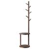 BNNP Coat Rack Freestanding Household Floor-Mounted Coat Rack Living Room Bedroom Bedside Double-Layer Rack Coat Rack Suitable for Handbag Clothes Hallway/Entrance Hanger Brackets (Size : Medium) view 1
