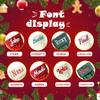 CRSTAFU 5Pcs Christmas Stocking PersonalizedCustom Name Family Christmas Stocking, 18 inch Large Knitted Xmas Stocking for Christmas Holiday Fireplace Decoration view 2