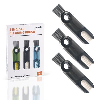 3 in 1 Cup Lid Gap Cleaning Brush Set, Multifunctional Insulation Bottle Cleaning Tools, Mutipurpose Tiny Silicone Cup Holder Cleaner, Home Kitchen Cleaning Tools