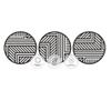 Acepunch Wall Sculptures 3 Real Wood Art Premium Elegant Modern Abstarct Lines Hanging Design Ideal Gift for Home Living Room Bathroom & Office Zen Black Wall Decor 20x20in AP1289 view 1