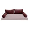 Cover ONLY Model V2 Twin Velvet Same Pipe Indoor Daybed Cushion Bolster - AD368 view 2