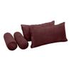 Cover ONLY Model V2 Twin Velvet Same Pipe Indoor Daybed Cushion Bolster - AD368 view 3